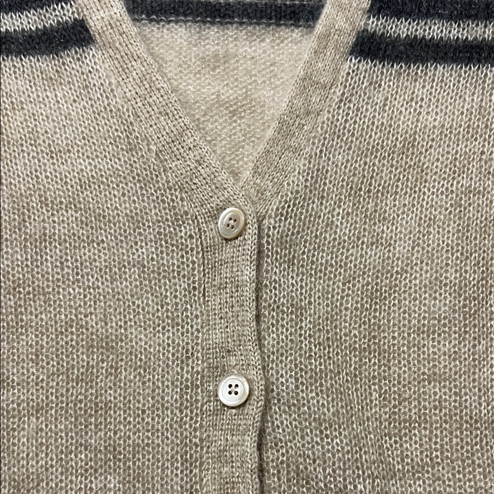 J. Crew vintage mohair cardigan preppy style collegiate - Picture 6 of 8
